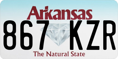 AR license plate 867KZR