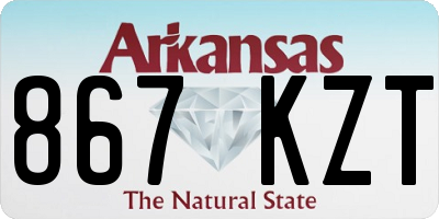 AR license plate 867KZT