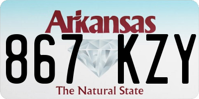 AR license plate 867KZY