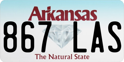 AR license plate 867LAS