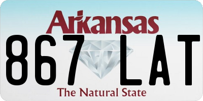 AR license plate 867LAT