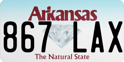 AR license plate 867LAX