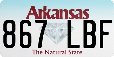 AR license plate 867LBF