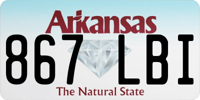 AR license plate 867LBI