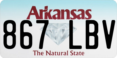 AR license plate 867LBV