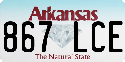 AR license plate 867LCE