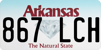 AR license plate 867LCH