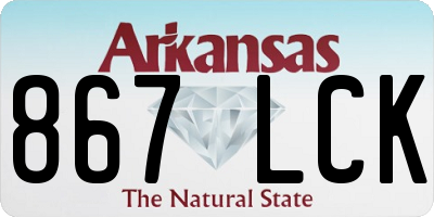 AR license plate 867LCK