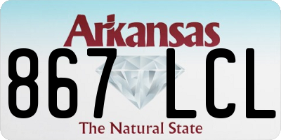 AR license plate 867LCL