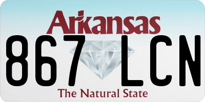 AR license plate 867LCN