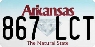 AR license plate 867LCT