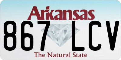 AR license plate 867LCV