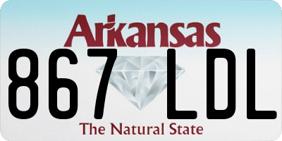 AR license plate 867LDL