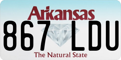 AR license plate 867LDU