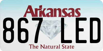 AR license plate 867LED