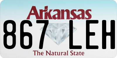 AR license plate 867LEH