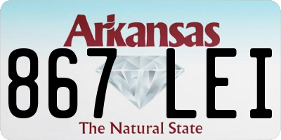 AR license plate 867LEI