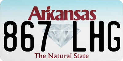 AR license plate 867LHG