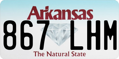 AR license plate 867LHM
