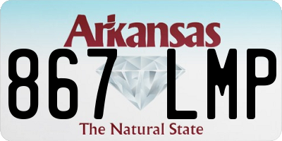 AR license plate 867LMP