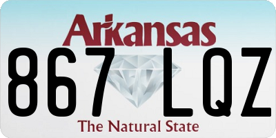 AR license plate 867LQZ