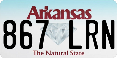 AR license plate 867LRN