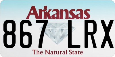 AR license plate 867LRX