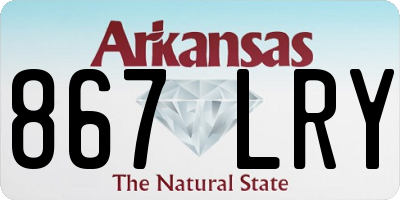 AR license plate 867LRY