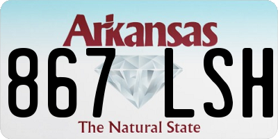 AR license plate 867LSH