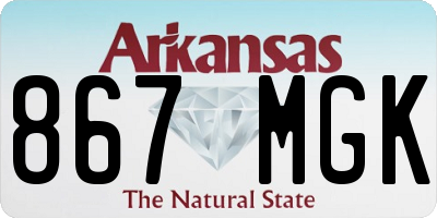 AR license plate 867MGK