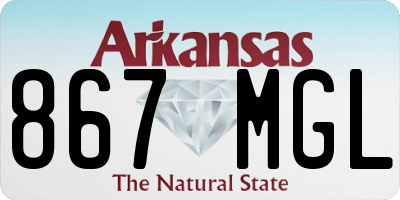 AR license plate 867MGL