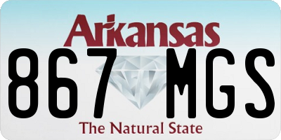 AR license plate 867MGS