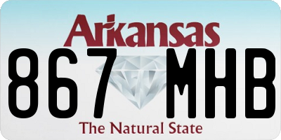 AR license plate 867MHB
