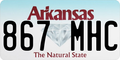 AR license plate 867MHC