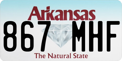 AR license plate 867MHF