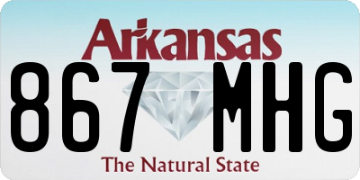 AR license plate 867MHG