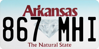 AR license plate 867MHI