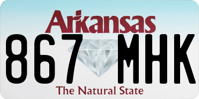 AR license plate 867MHK