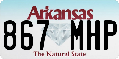 AR license plate 867MHP