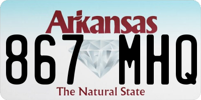 AR license plate 867MHQ