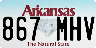 AR license plate 867MHV