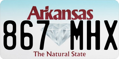 AR license plate 867MHX