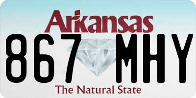 AR license plate 867MHY