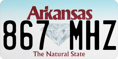 AR license plate 867MHZ