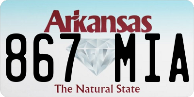 AR license plate 867MIA