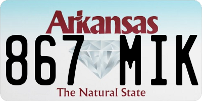 AR license plate 867MIK