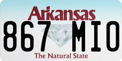 AR license plate 867MIO