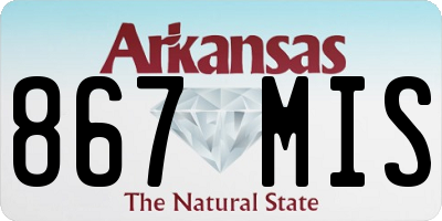 AR license plate 867MIS