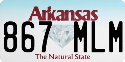 AR license plate 867MLM
