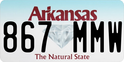AR license plate 867MMW